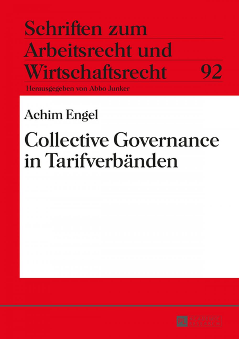 Big bigCover of Collective Governance in Tarifverbaenden