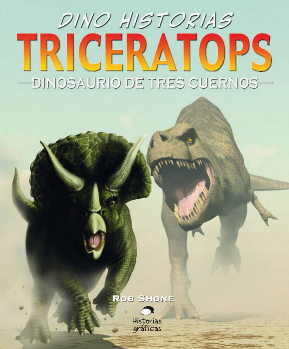 Big bigCover of Triceratops. Dinosaurio de tres cuernos