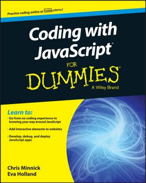 Cover of the book Coding with JavaScript For Dummies by Jeremy Osborn, AGI Creative Team, Greg Heald