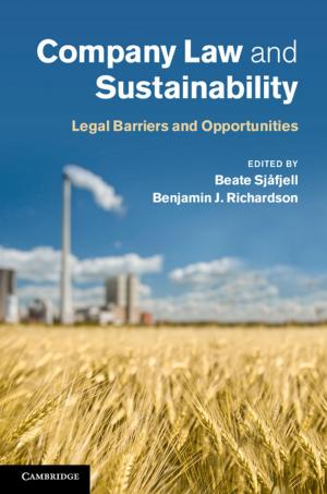 Cover of the book Company Law and Sustainability by Steven Greer, Janneke Gerards, Rose Slowe