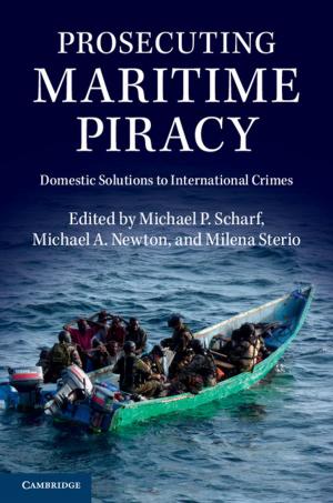 Cover of the book Prosecuting Maritime Piracy by Robert von Friedeburg