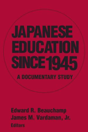 Book cover of Japanese Education since 1945