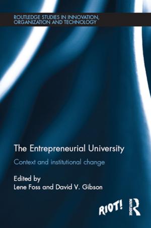 Cover of the book The Entrepreneurial University by Steven Goss-Turner, Michael J. Boella