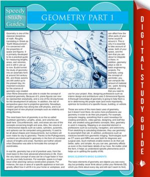 Book cover of Geometry Part 1 (Speedy Study Guides)