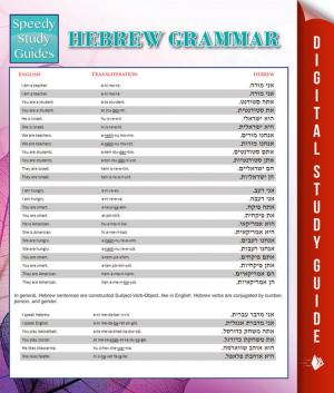 Book cover of Hebrew Grammar (Speedy Language Study Guides)