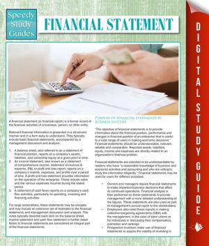 Book cover of Financial Statements (Speedy Study Guides)