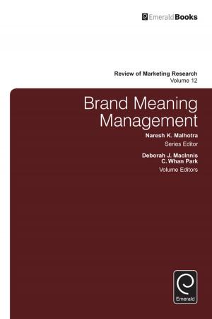 Cover of the book Brand Meaning Management by Manas Chatterji, Luk Bouckaert, Manas Chatterji