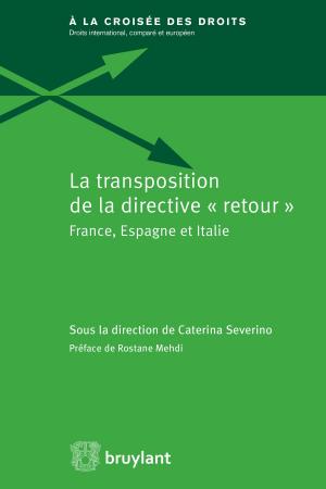 Cover of the book La transposition de la "directive retour" by Charles-Éric Clesse