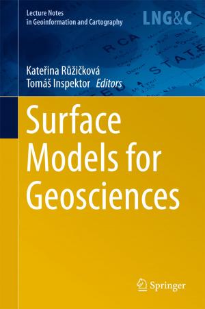Cover of the book Surface Models for Geosciences by Héctor J. De Los Santos, Christian Sturm, Juan Pontes