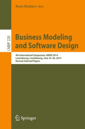 bigCover of the book Business Modeling and Software Design by 