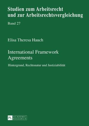 Cover of the book International Framework Agreements by Christian Vahl