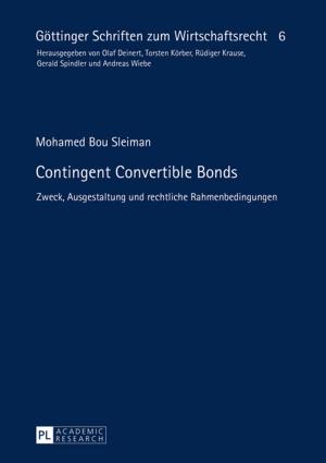 Cover of the book Contingent Convertible Bonds by Michaela Gorius