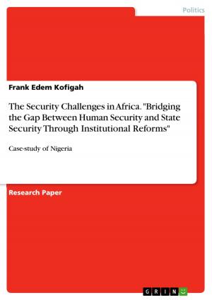 Cover of the book The Security Challenges in Africa. 'Bridging the Gap Between Human Security and State Security Through Institutional Reforms' by Martin Hagemann