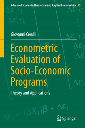 Cover of the book Econometric Evaluation of Socio-Economic Programs by Barbara Suppé, Matthias Bongartz