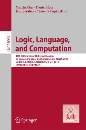 Cover of the book Logic, Language, and Computation by Bruce Cameron Reed
