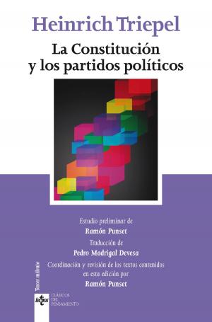 Cover of the book La Constitución y los partidos políticos by Nicolás Maquiavelo, María Teresa Navarro Salazar