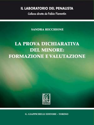 Cover of the book La prova dichiarativa del minore: formazione e valutazione by Remigia Spagnolo