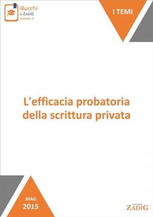 Cover of the book L'efficacia probatoria della scrittura privata by Vittorio Fonzo