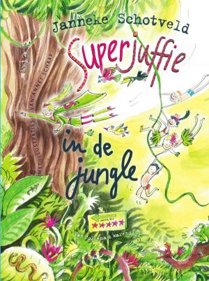Cover of the book Superjuffie in de jungle by Carola van Bemmelen, Ester Wiemer