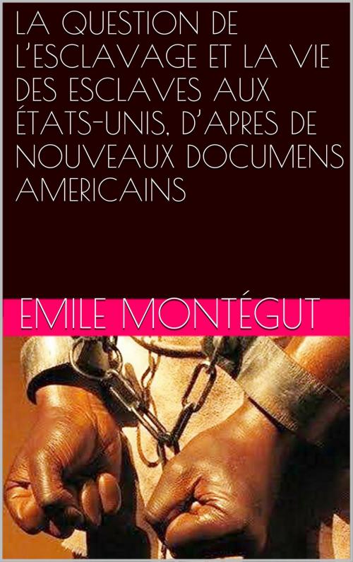 Cover of the book LA QUESTION DE L’ESCLAVAGE ET LA VIE DES ESCLAVES AUX ÉTATS-UNIS, D’APRES DE NOUVEAUX DOCUMENS AMERICAINS by Emile Montégut, NA