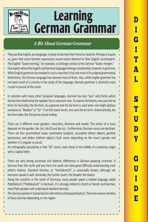 Cover of the book German Grammar (Blokehead Easy Study Guide) by The Blokehead, Yap Kee Chong