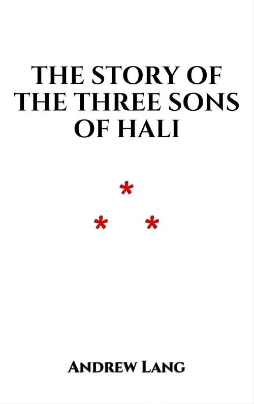 Cover of the book The Story of the Three Sons of Hali by Andrew Lang, Edition du Phoenix d'Or