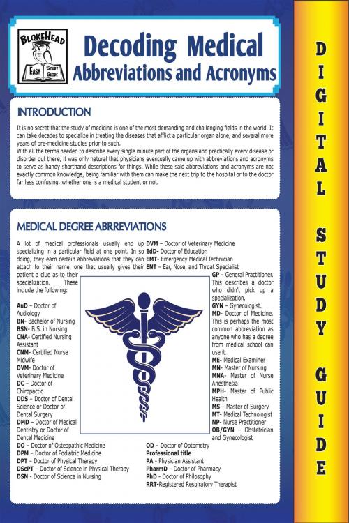 Cover of the book Medical Abbreviations and Acronyms (Blokehead Easy Study Guide) by The Blokehead, Yap Kee Chong