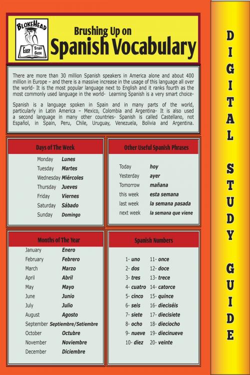 Cover of the book Spanish Vocabulary (Blokehead Easy Study Guide) by The Blokehead, Yap Kee Chong