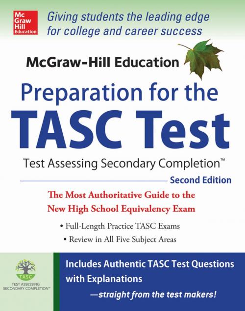 Cover of the book McGraw-Hill Education Preparation for the TASC Test 2nd Edition by Kathy A. Zahler, McGraw-Hill Education