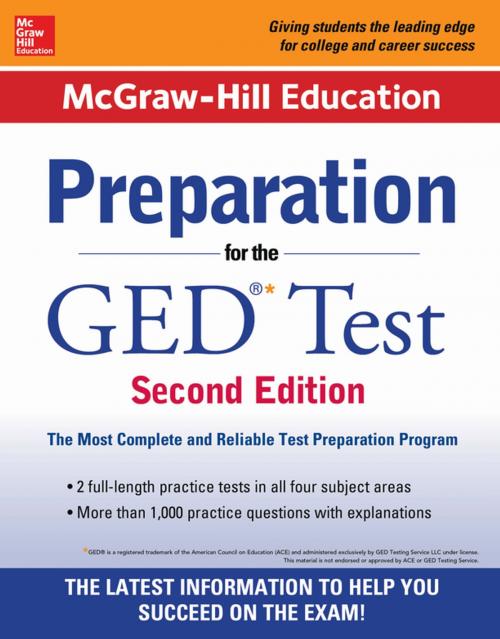 Cover of the book McGraw-Hill Education Preparation for the GED Test 2nd Edition by McGraw-Hill Editors, McGraw-Hill Education