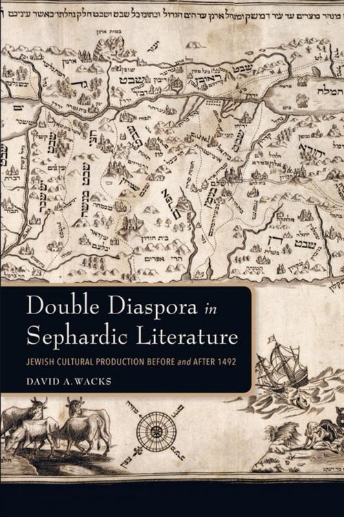 Cover of the book Double Diaspora in Sephardic Literature by David A. Wacks, Indiana University Press