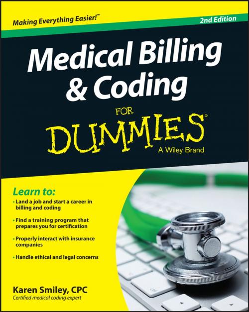 Cover of the book Medical Billing and Coding For Dummies by Karen Smiley, Wiley