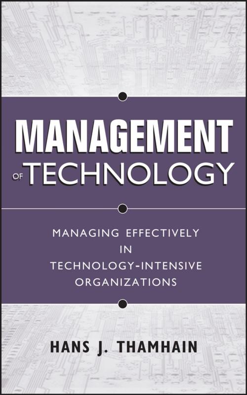 Cover of the book Management of Technology by Hans J. Thamhain, Wiley