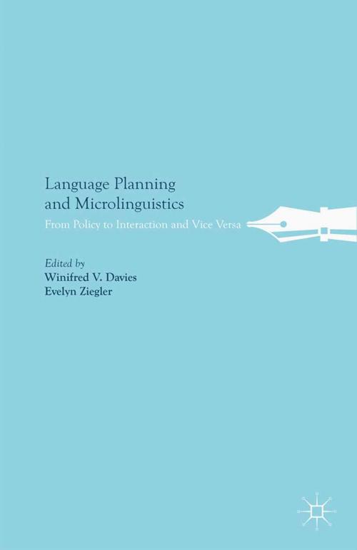 Cover of the book Language Planning and Microlinguistics by , Palgrave Macmillan UK