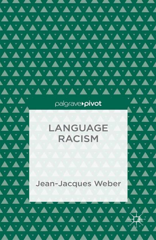 Cover of the book Language Racism by J. Weber, Palgrave Macmillan UK