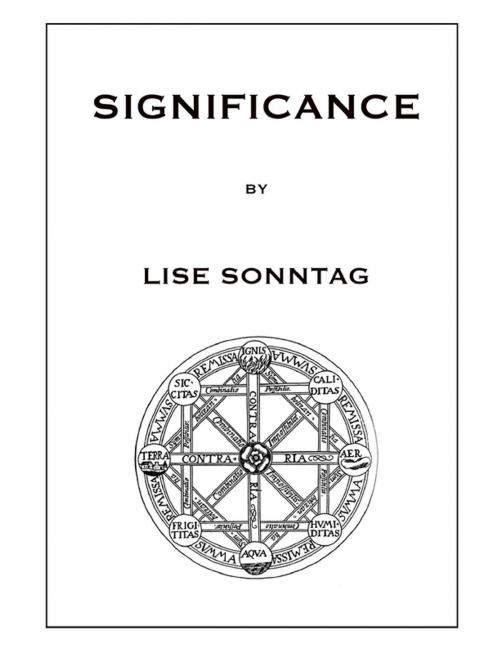 Cover of the book Significance by Lise Sonntag, Lulu.com