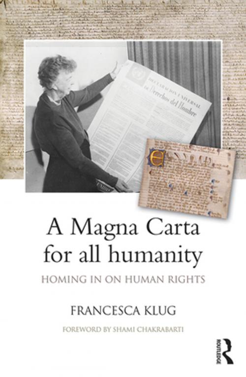 Cover of the book A Magna Carta for all Humanity by Francesca Klug, Taylor and Francis