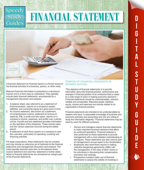 Cover of the book Financial Statements (Speedy Study Guides) by Speedy Publishing, Speedy Publishing LLC