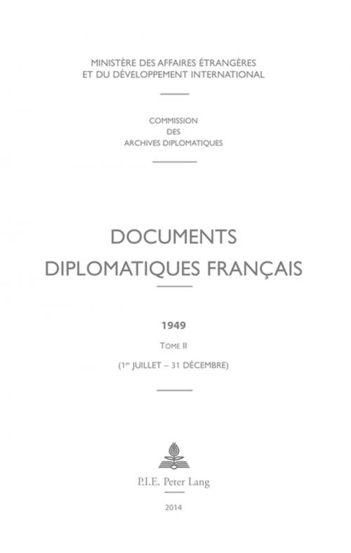 Cover of the book Documents diplomatiques français by , Peter Lang