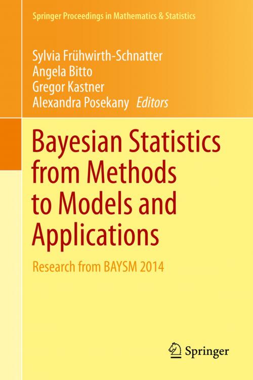 Cover of the book Bayesian Statistics from Methods to Models and Applications by , Springer International Publishing
