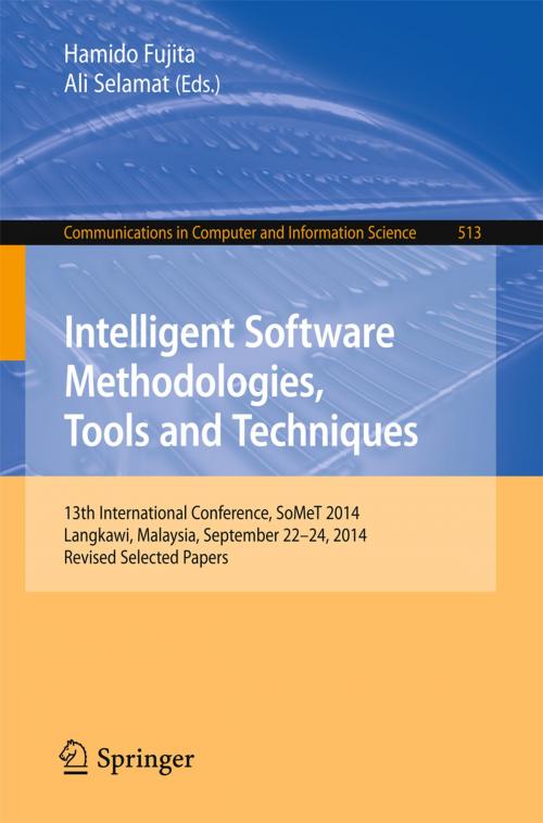Cover of the book Intelligent Software Methodologies, Tools and Techniques by , Springer International Publishing