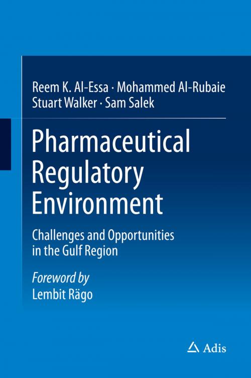 Cover of the book Pharmaceutical Regulatory Environment by Reem K. Al-Essa, Mohammed Al-Rubaie, Stuart Walker, Sam Salek, Springer International Publishing