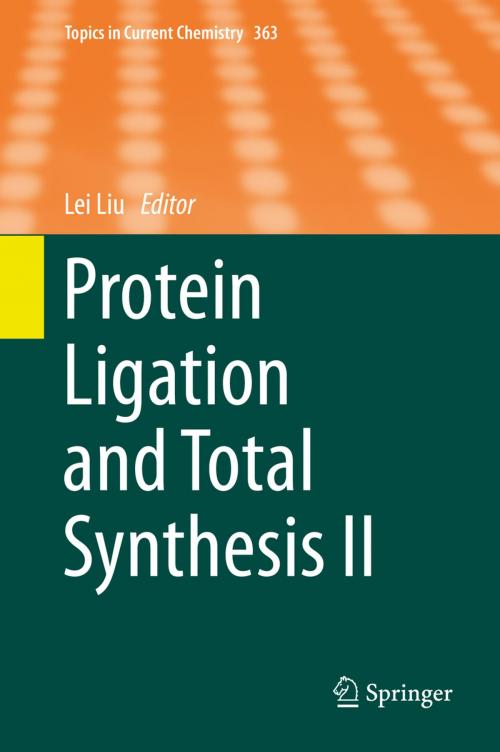 Cover of the book Protein Ligation and Total Synthesis II by , Springer International Publishing