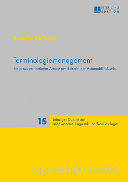Cover of the book Terminologiemanagement by Annette Weilandt, Peter Lang