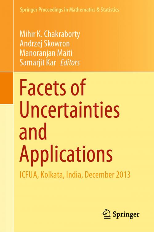 Cover of the book Facets of Uncertainties and Applications by , Springer India