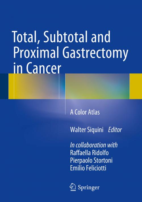 Cover of the book Total, Subtotal and Proximal Gastrectomy in Cancer by , Springer Milan