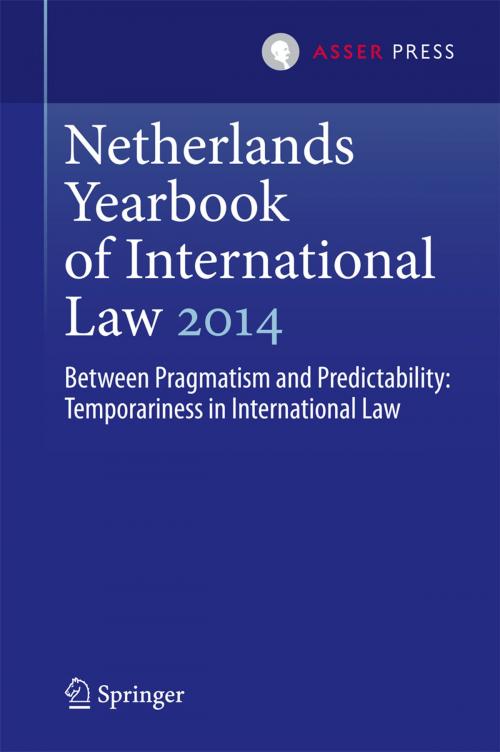 Cover of the book Netherlands Yearbook of International Law 2014 by , T.M.C. Asser Press