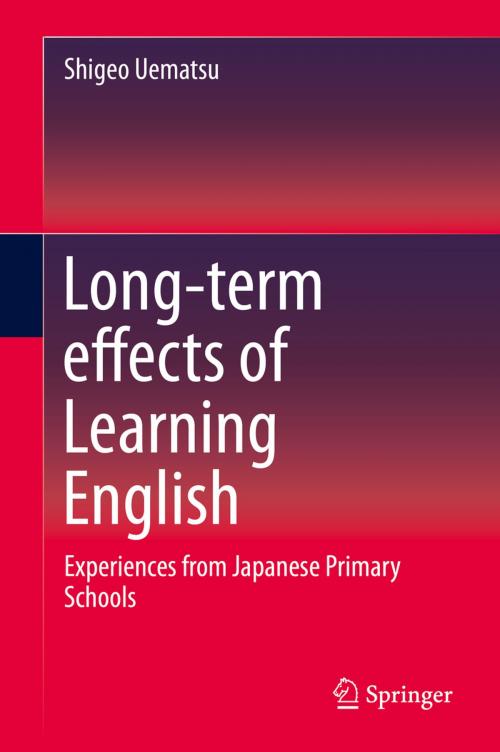 Cover of the book Long-term effects of Learning English by Shigeo Uematsu, Springer Singapore