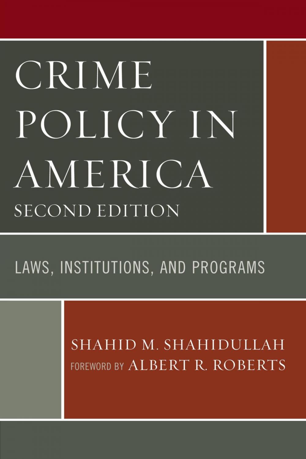 Big bigCover of Crime Policy in America