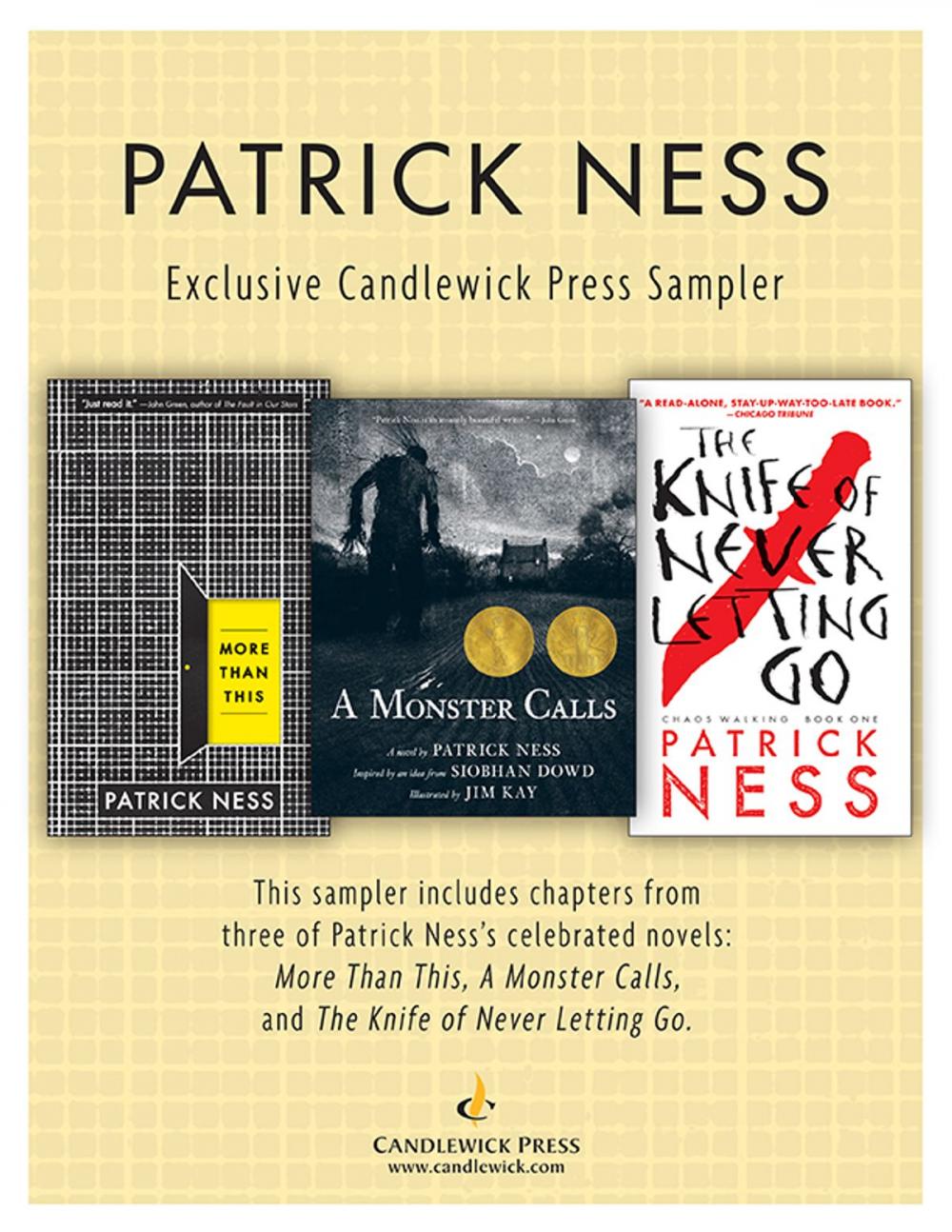 Big bigCover of Patrick Ness: Exclusive Candlewick Press Sampler